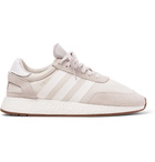 adidas Originals - I-5923 Suede-Trimmed Neoprene Sneakers - Men - Light gray