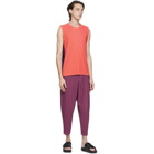 Homme Plisse Issey Miyake Pink and Purple Pleated Quartet Tank Top