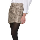Alexachung Brown Snake Miniskirt