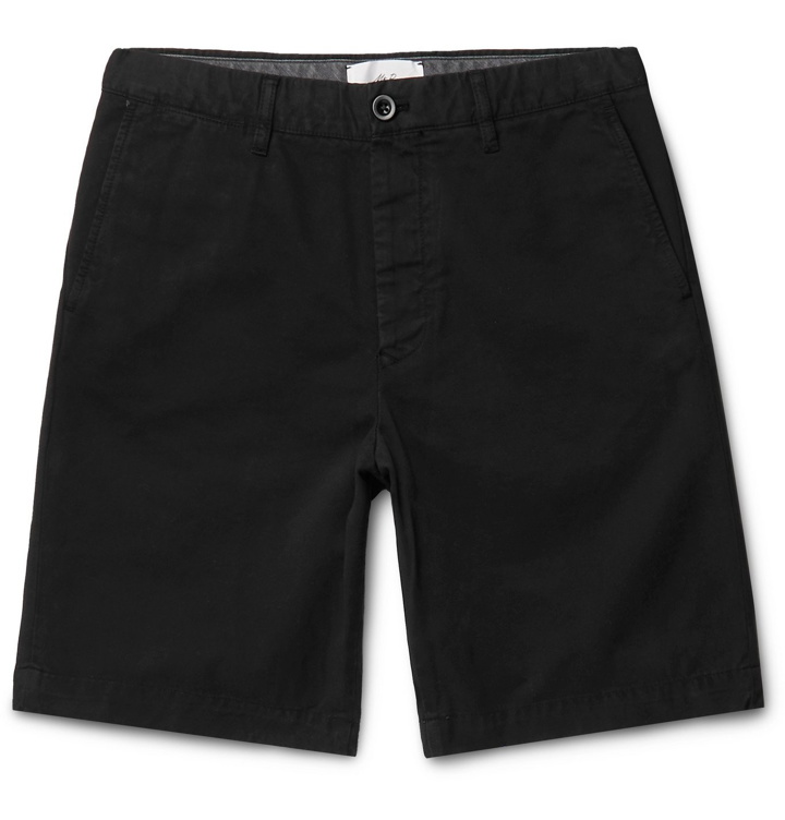Photo: MR P. - Garment-Dyed Cotton-Twill Bermuda Shorts - Black