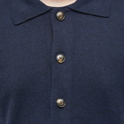 FrizmWORKS Men's Airly Short Sleeve Knit Cardigan in Navy