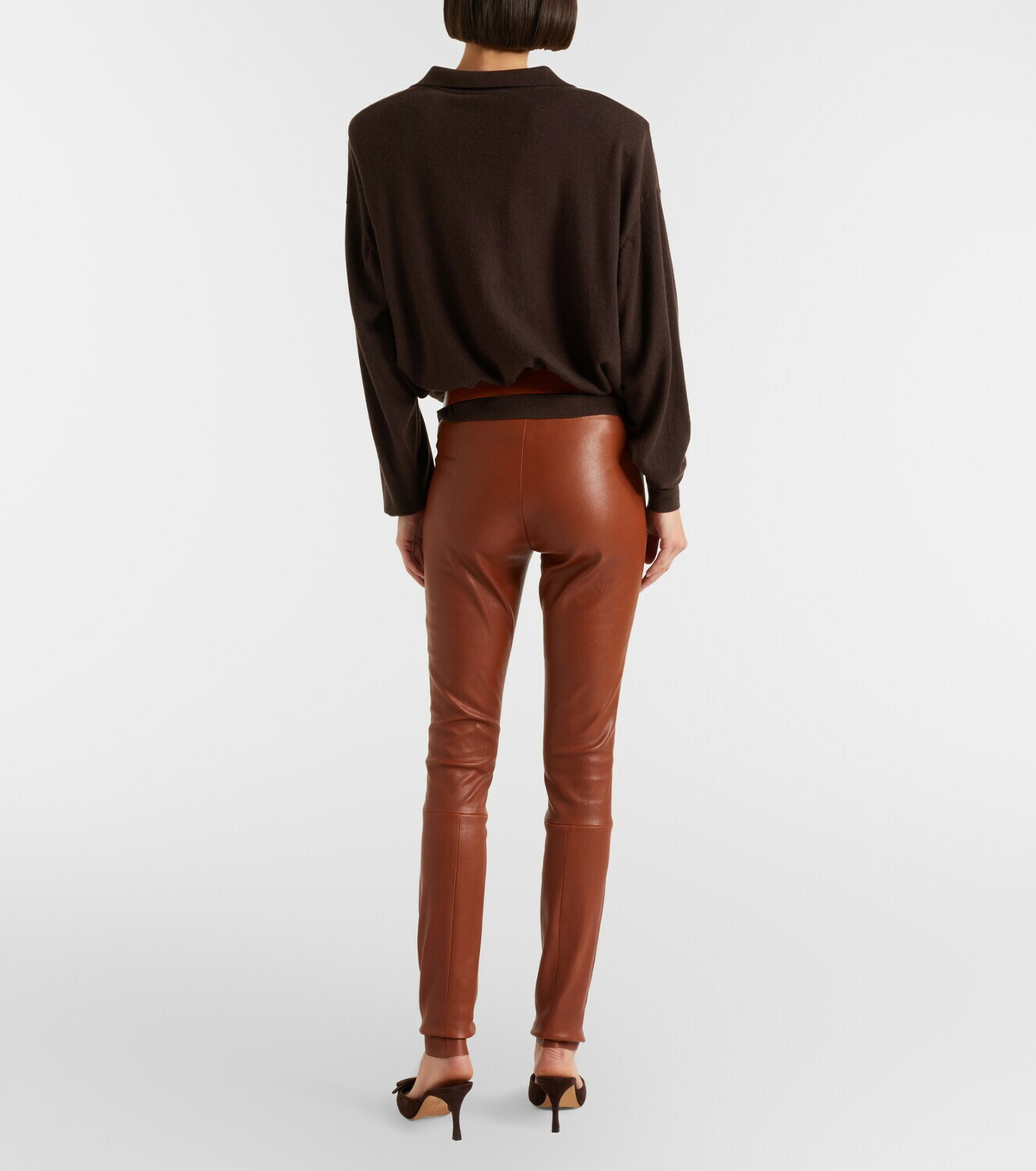 Stouls Carolyn leather slim pants