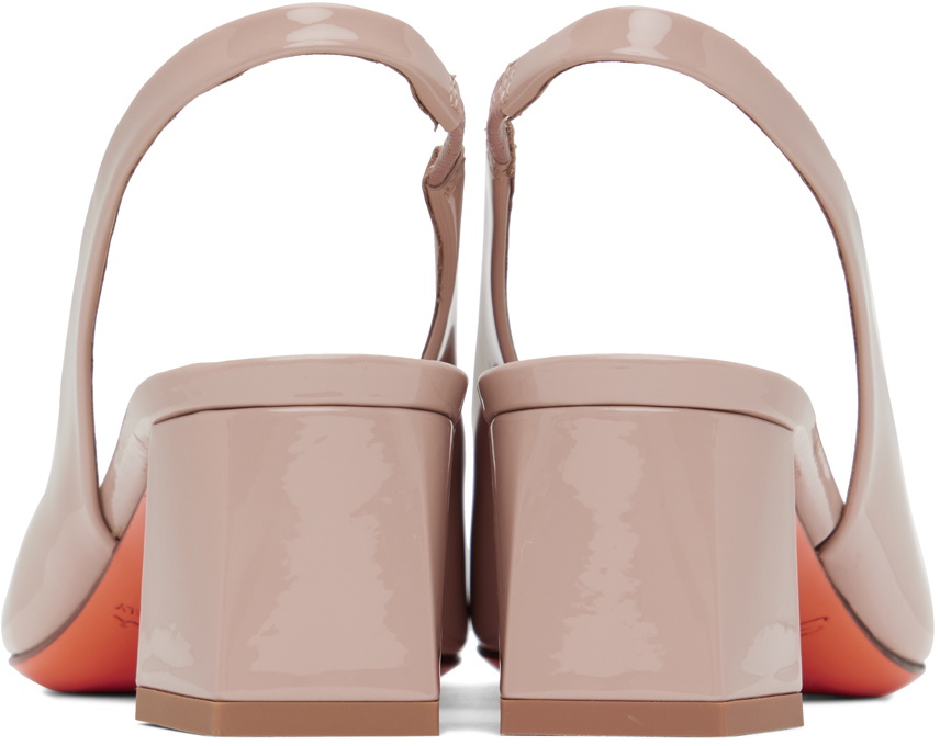Santoni Pink Slingback Heels