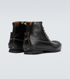 Maison Margiela Leather lace-up boots