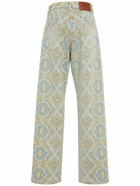 ETRO - Printed Cotton Denim High Rise Jeans