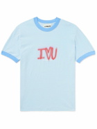 POLITE WORLDWIDE® - Printed Cotton and Hemp-Blend Jersey T-Shirt - Blue