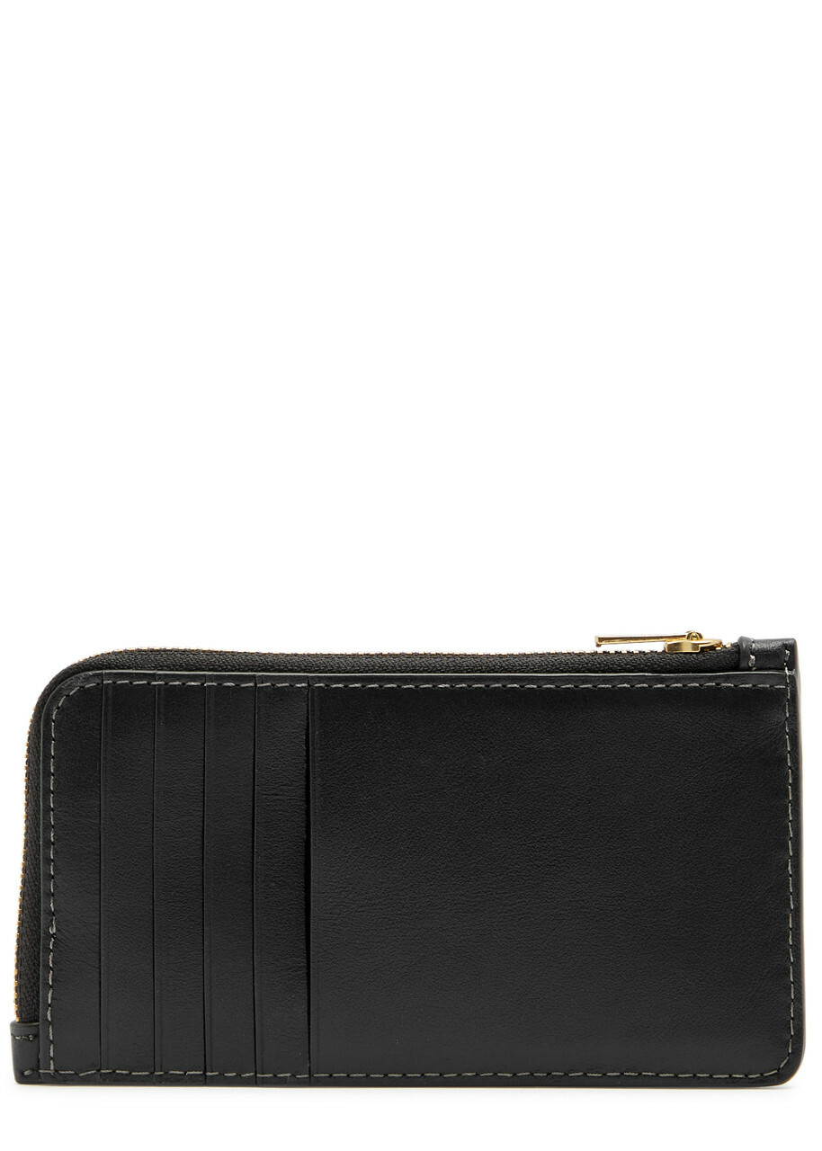 Coach Leather Cardholder - Black - One Size
