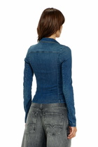 Diesel Full-zip shirt in denim - Denim Shirts Womens in Blue