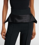 Maticevski Relate peplum satin slim pants