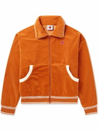 ICECREAM - Logo-Embroidered Velour Track Jacket - Orange