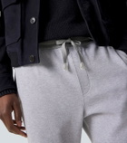 Brioni Cotton-blend jersey sweatpants