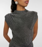 Diane von Furstenberg Apollo metallic jersey maxi dress