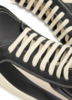 Rick Owens Hollywood Vintage Panelled Leather Hi-top Sneakers Black