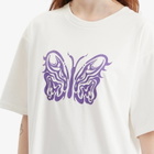 Needles Women's x Kae Tanaka Crew Neck T-Shirt in Off White