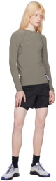 Satisfy Taupe Base Layer Long Sleeve T-Shirt