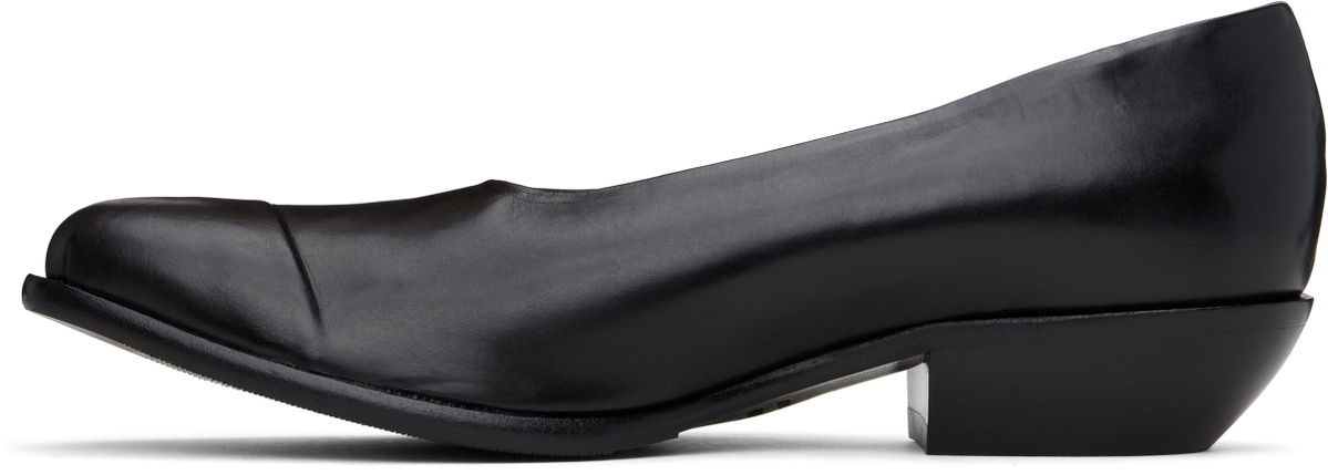 Random Identities Black Pantoufle Loafers