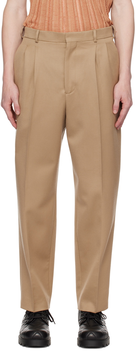 Steven Passaro SSENSE Exclusive Beige Trousers
