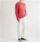 Polo Ralph Lauren - Cable-Knit Cotton Sweater - Red
