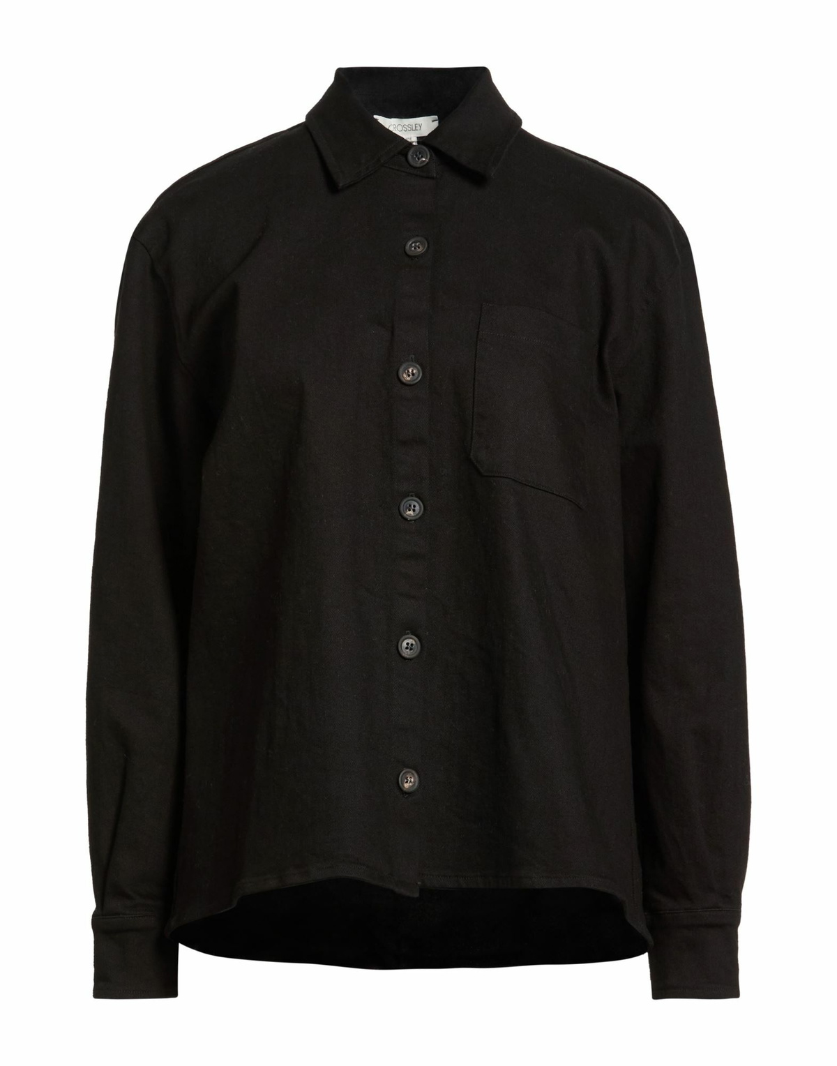 Crossley Womens Denim shirt in Black