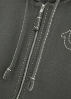True Religion Big T Hooded Cotton-blend Sweatshirt Grey
