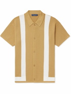 Frescobol Carioca - Barretos Striped Knitted Cotton Shirt - Neutrals