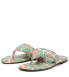 Pucci Printed leather thong sandals
