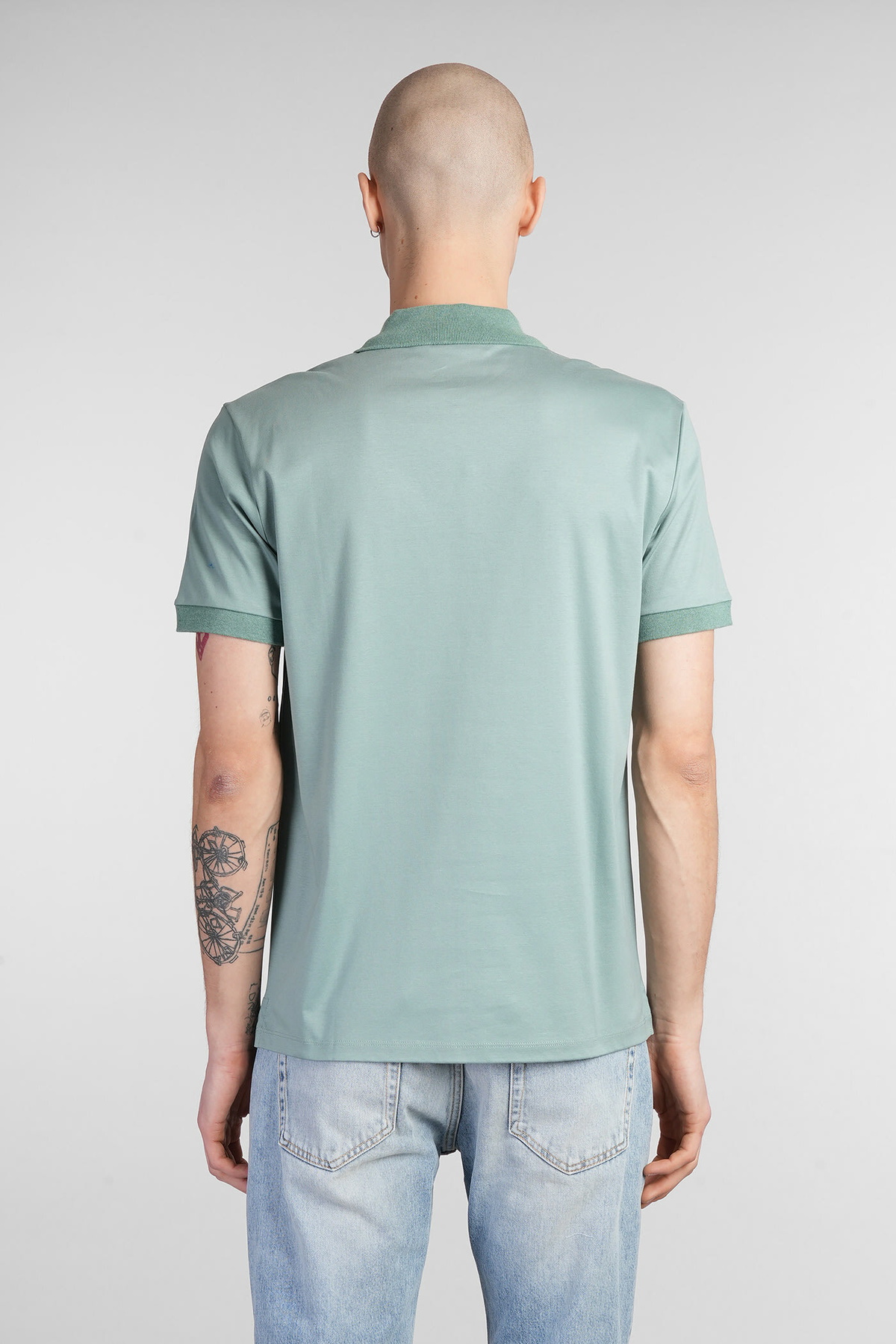 Lanvin Polo In Green Cotton