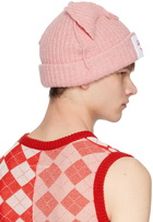 Charles Jeffrey Loverboy Pink Chunky Ears Beanie