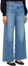 FRAME Blue 'Le Low Baggy Wide Leg' Jeans