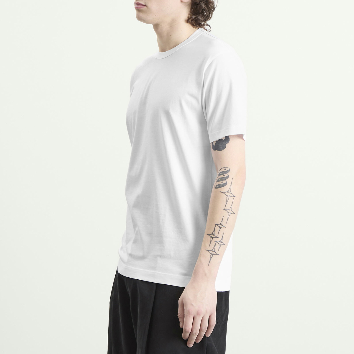 Comme des Garçons SHIRT Men's Cotton T-Shirt in White