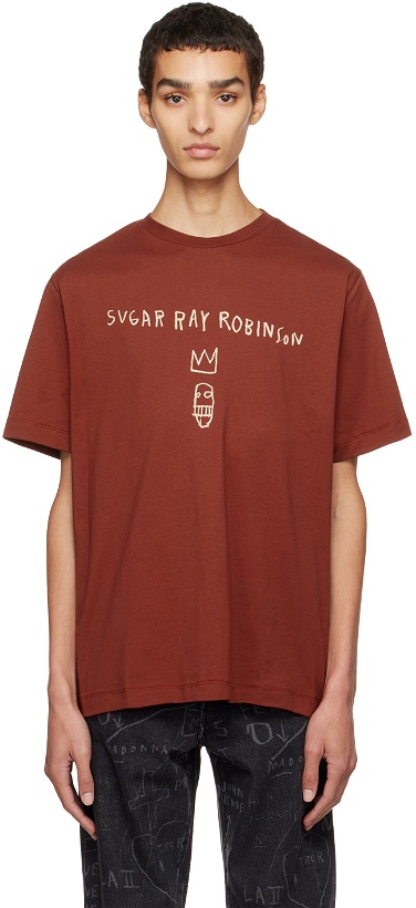 Photo: Études Brown Jean-Michel Basquiat Edition Wonder Sugar Ray T-Shirt