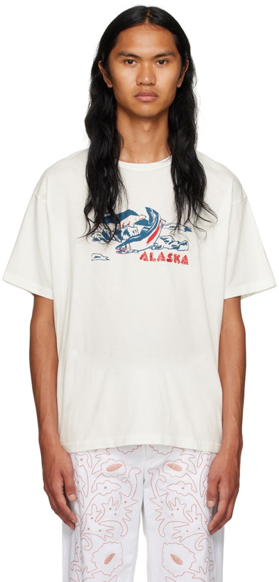 Photo: Bode Off-White 'Alaska' T-Shirt