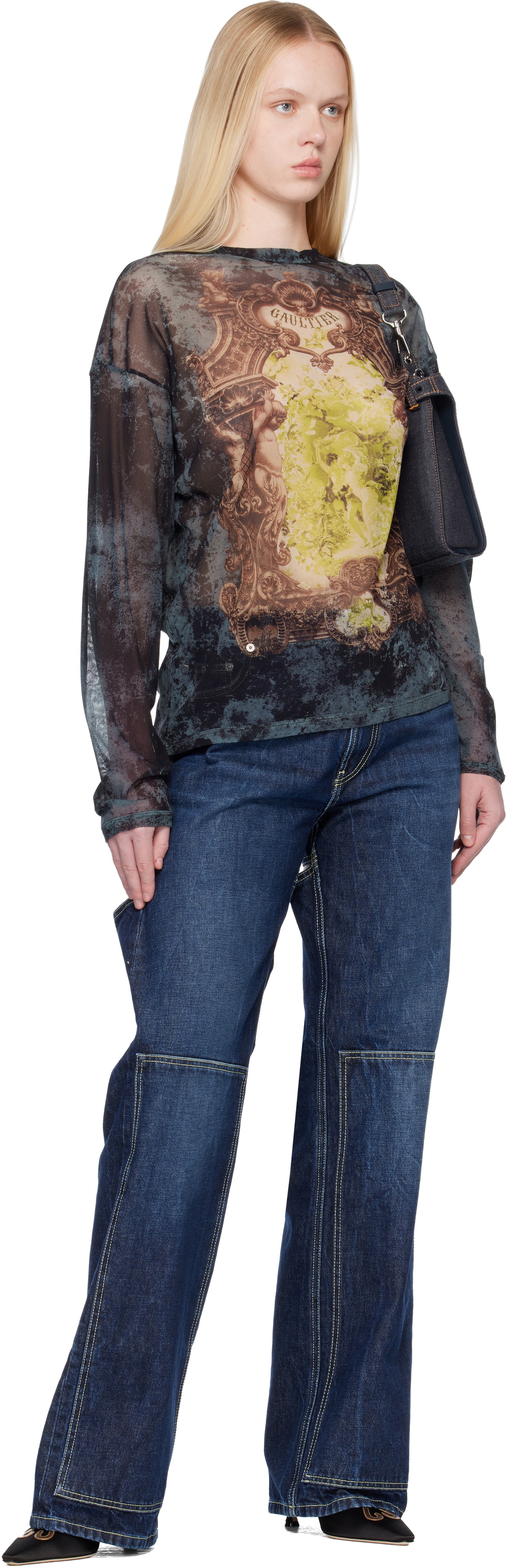Jean Paul Gaultier Multicolor 'The Oversized Médaillon' T-shirt