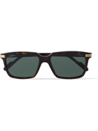 Cartier Eyewear - Square-Frame Tortoiseshell Acetate and Gold-Tone Sunglasses