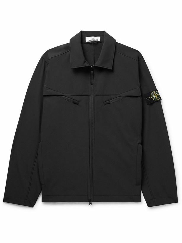 Photo: Stone Island - Logo-Appliquéd Stretch Tech-Shell Jacket - Black