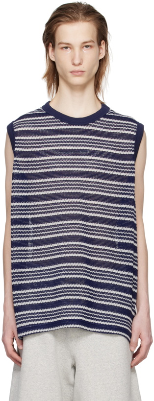 Photo: AFTER PRAY Navy Striped Tank Top