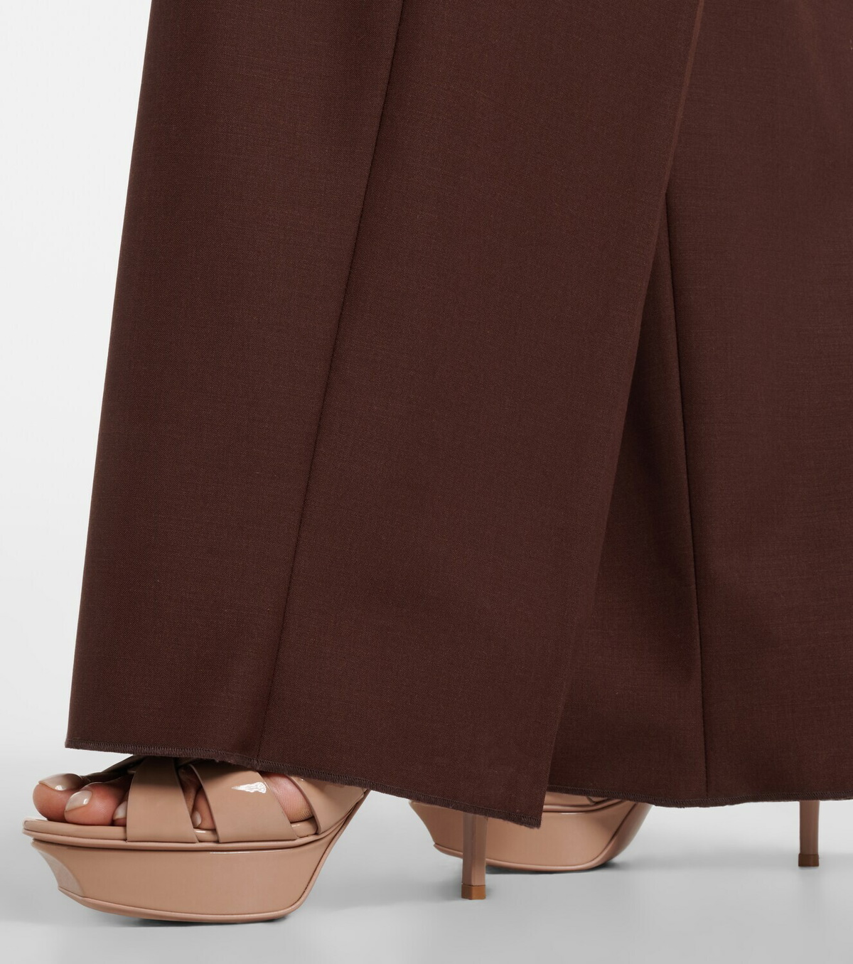 Saint Laurent Tribute patent leather platform sandals