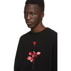 Noah NYC Black Depeche Mode Wool Rose Sweater