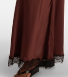 Poupette St Barth Nina halterneck satin maxi dress