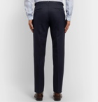 Ermenegildo Zegna - Navy Wool-Flannel Trousers - Blue