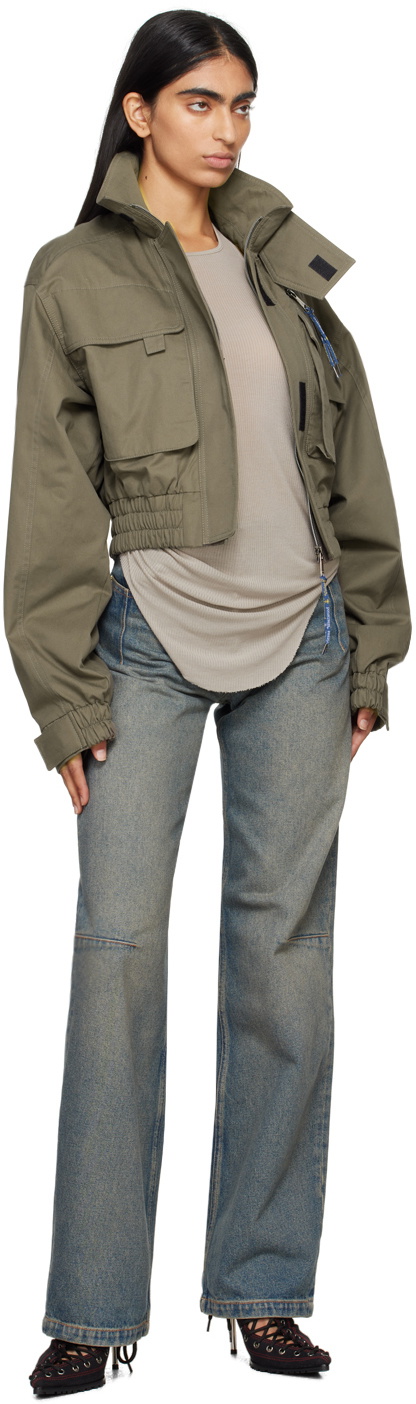 DARKPARK Blue Lu Straight Leg Fitted Jeans