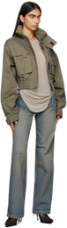 DARKPARK Blue Lu Straight Leg Fitted Jeans