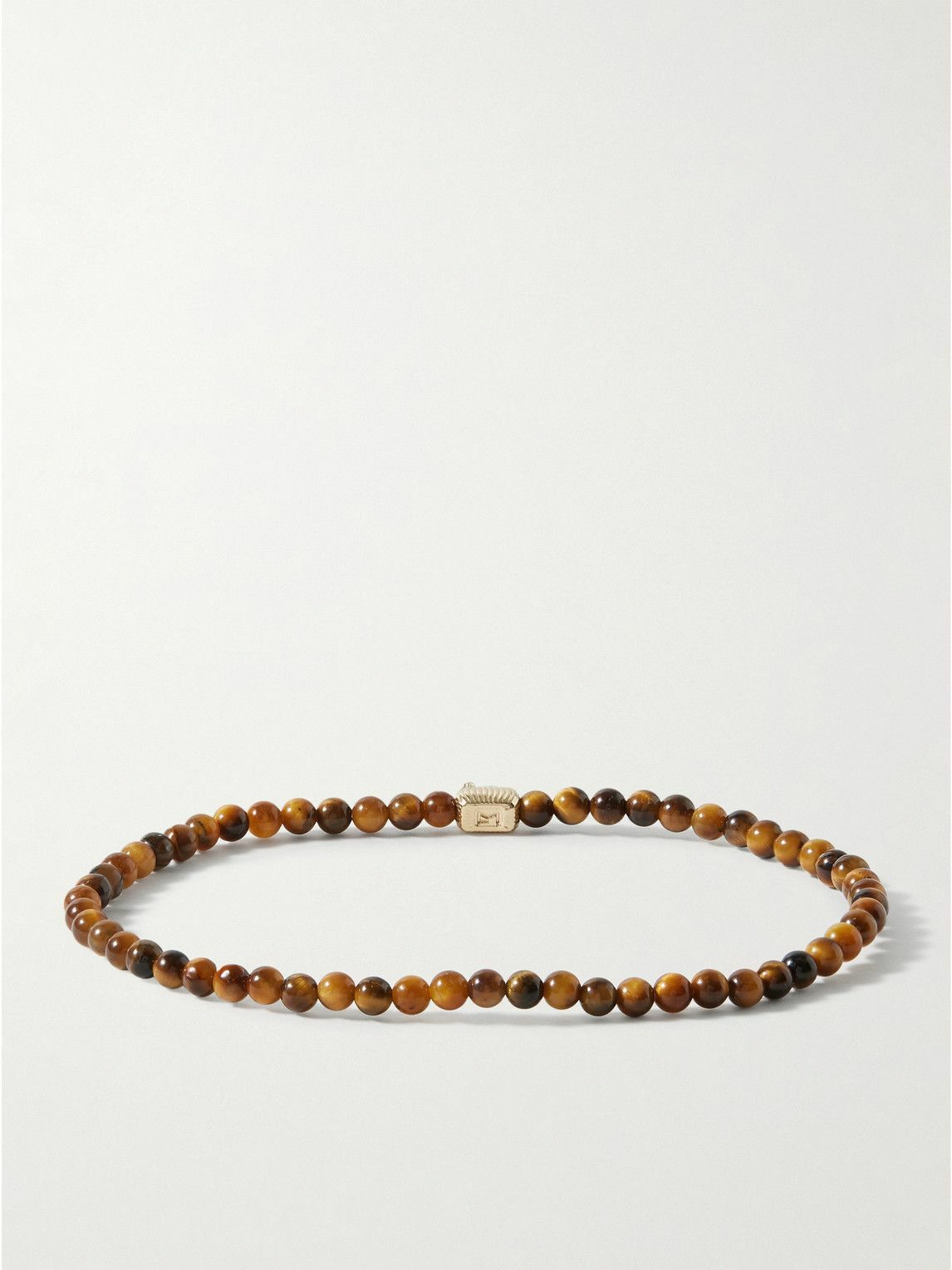 Luis Morais - Gold Tiger's Eye Beaded Bracelet
