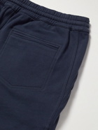 Brunello Cucinelli - Straight-Leg Cotton-Jersey Drawstring Shorts - Blue