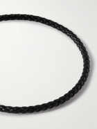Miansai - Juno Leather and Gold Vermeil Bracelet - Black