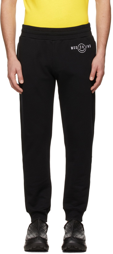 Photo: Moschino Black French Terry Lounge Pants