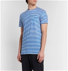 Schiesser - Helmut Striped Linen-Jersey T-Shirt - Blue