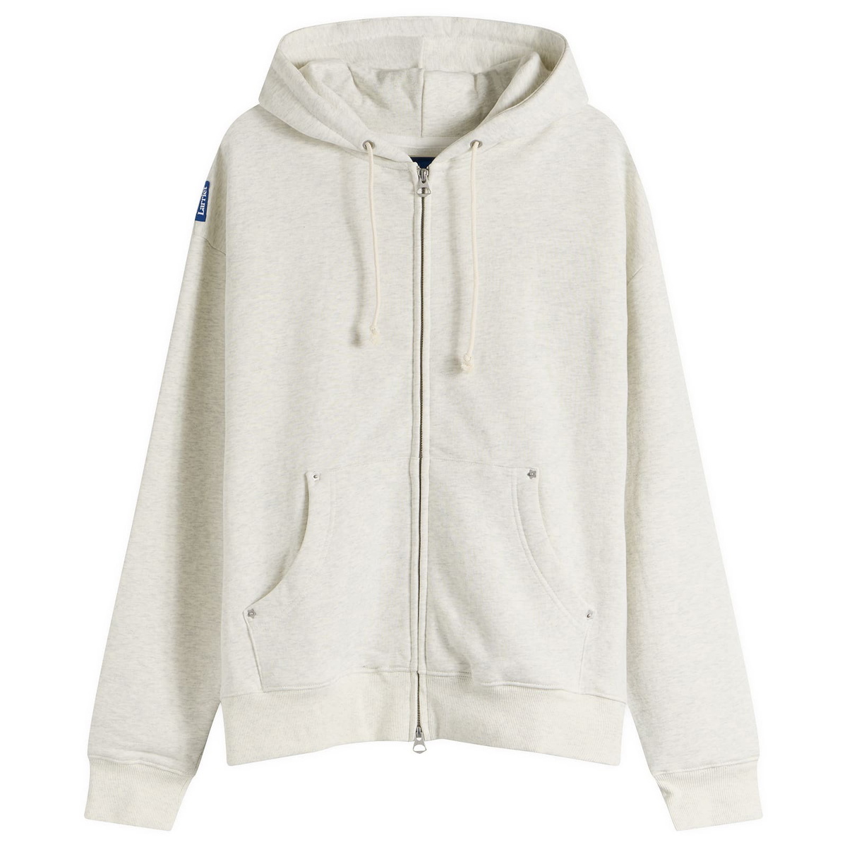 Larriet Men's G9 Zip Hoodie in Grey Marle