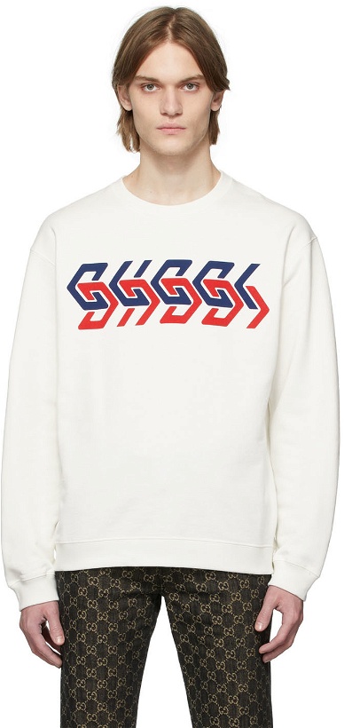 Photo: Gucci Off-White Mirror Sweatshirt