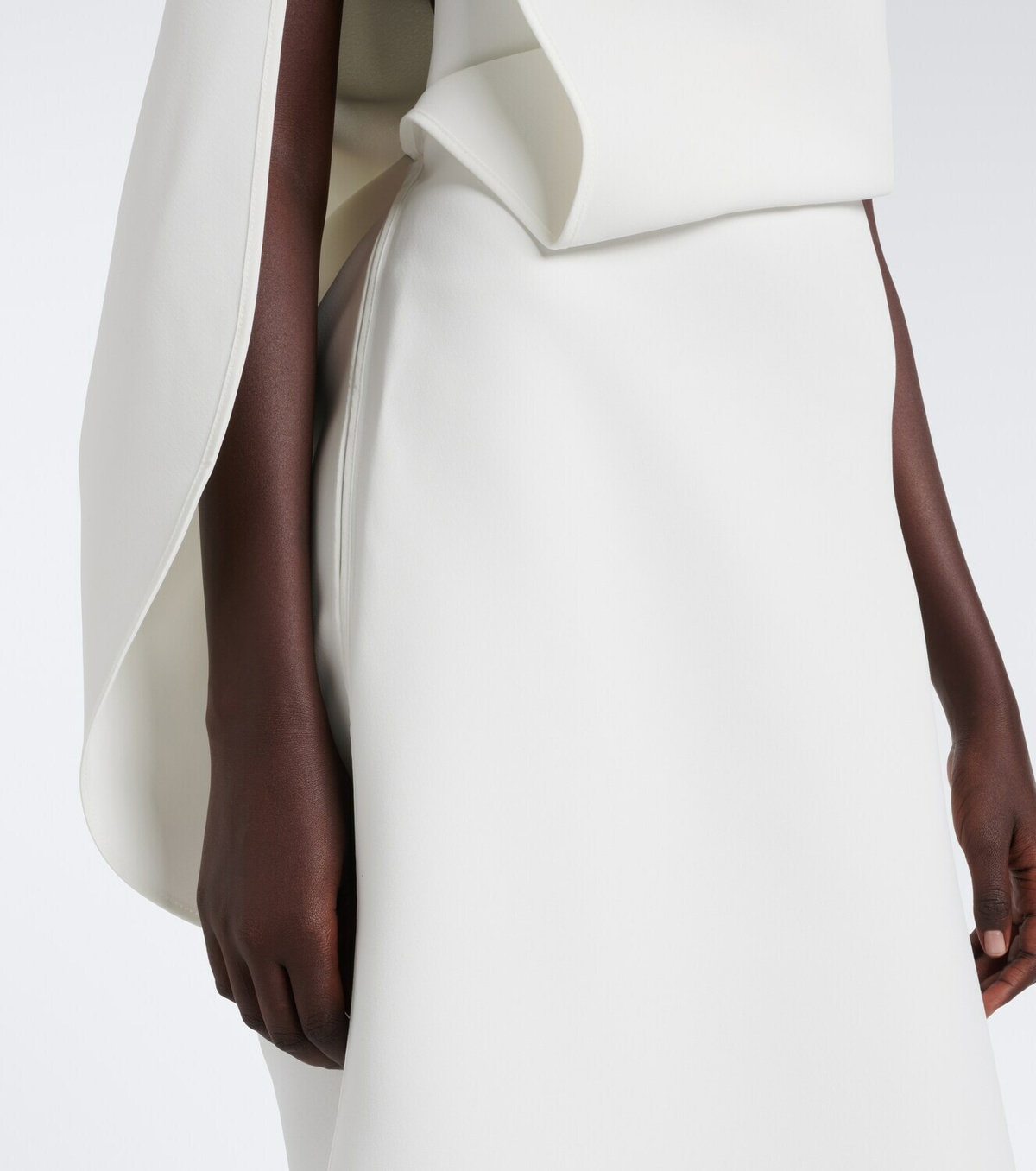 Maticevski Prosper asymmetric draped midi dress